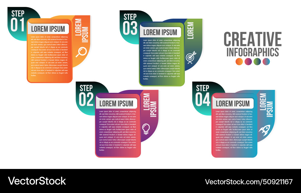 Infografiken Diagramm 4 Schritte Optionen Geschäft Infografiken Diagramm 4 Schritte Optionen Geschäft vektorbild