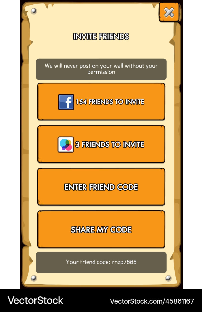 Medieval RPG UI Game Elements vector image