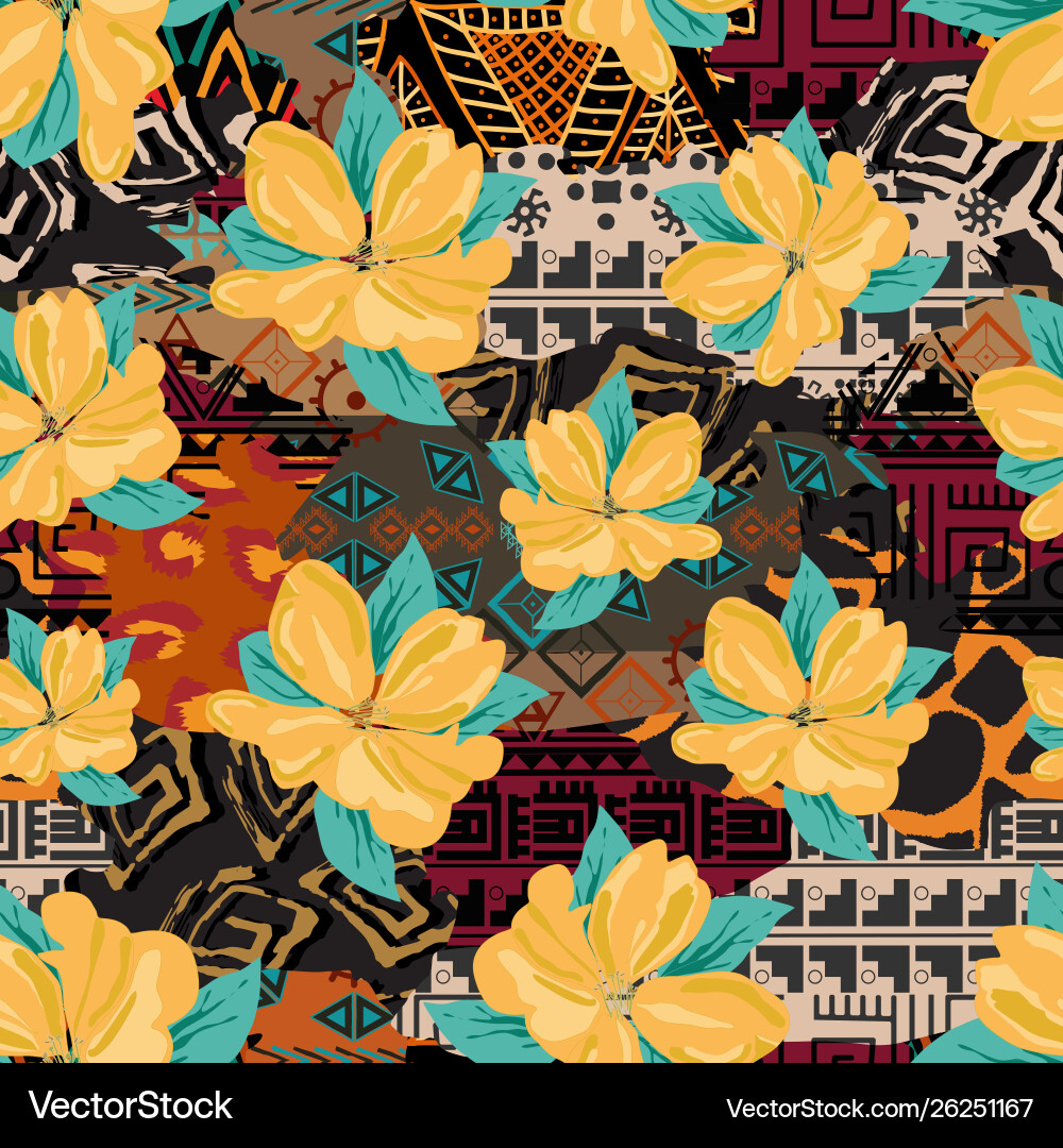 Seamless flower Seamless flower vector image
