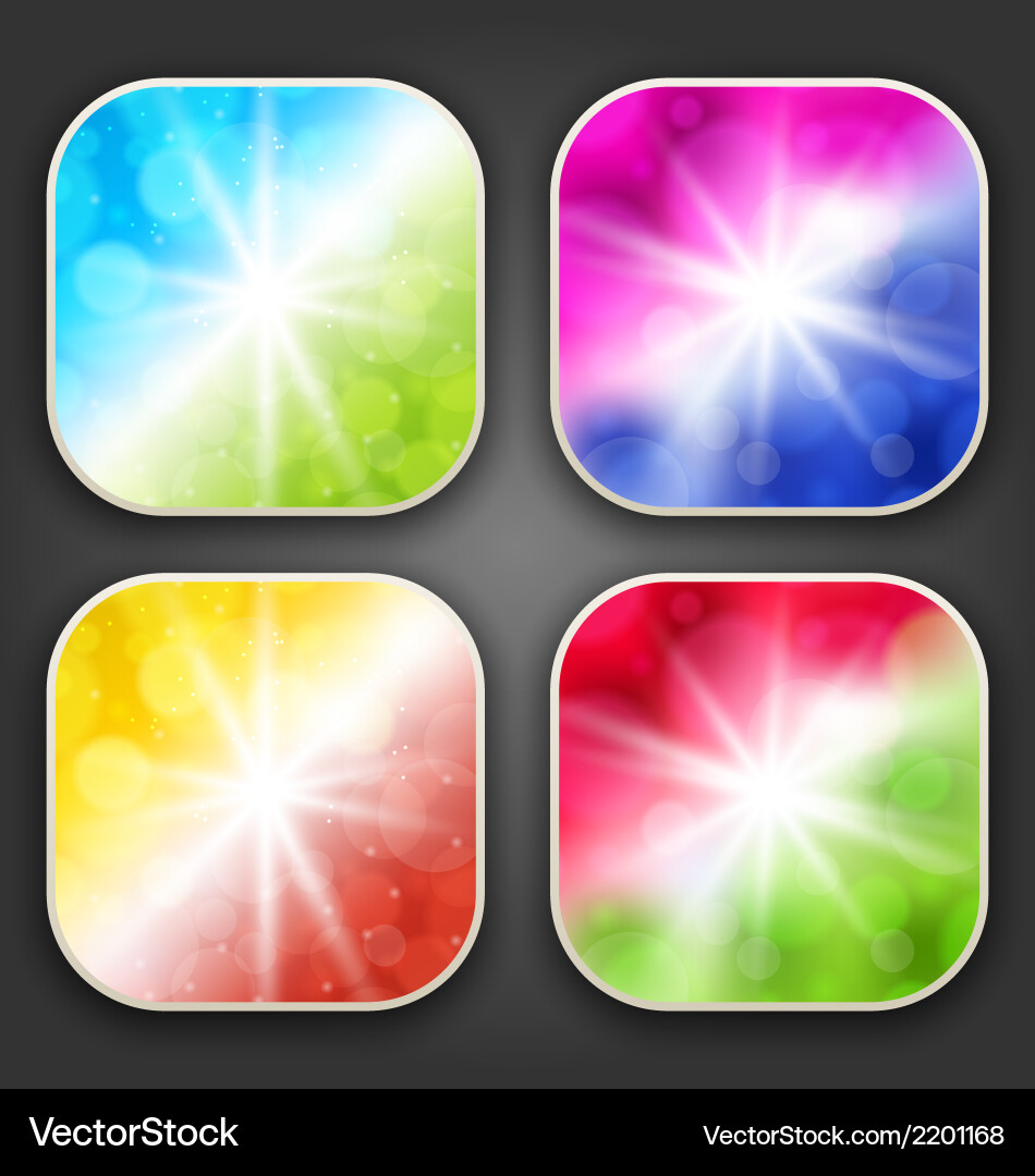 Abstract backgrounds with for the app icons Vector Image