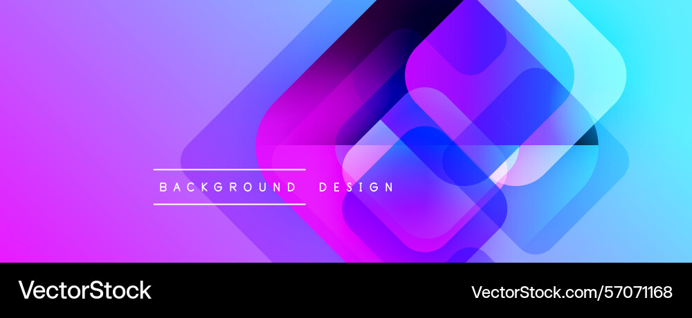 Abstract geometric shapes overlap creating Vector Image
