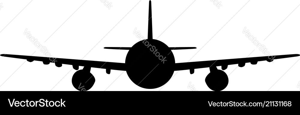 Airplane silhouette Airplane silhouette vector image