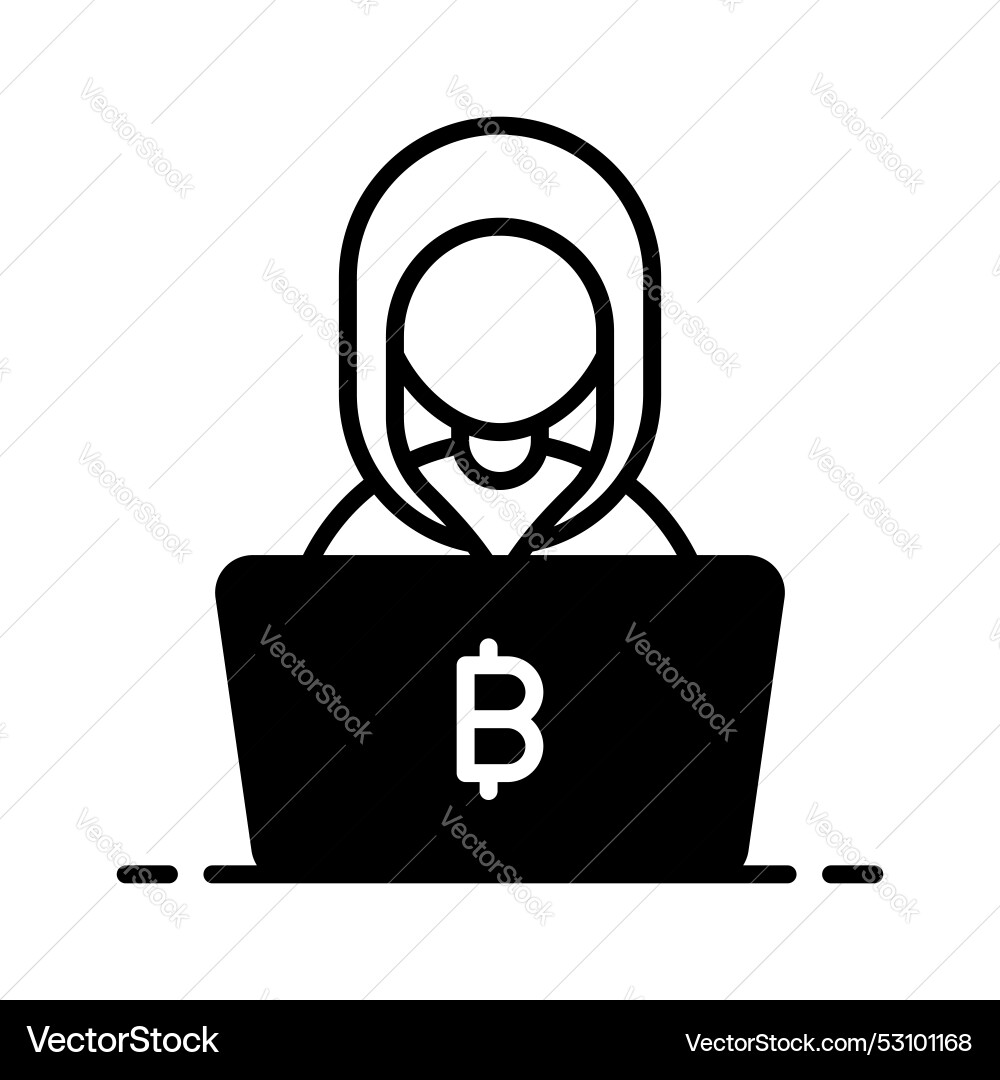 Check this beautiful of bitcoin hacker ready vector image
