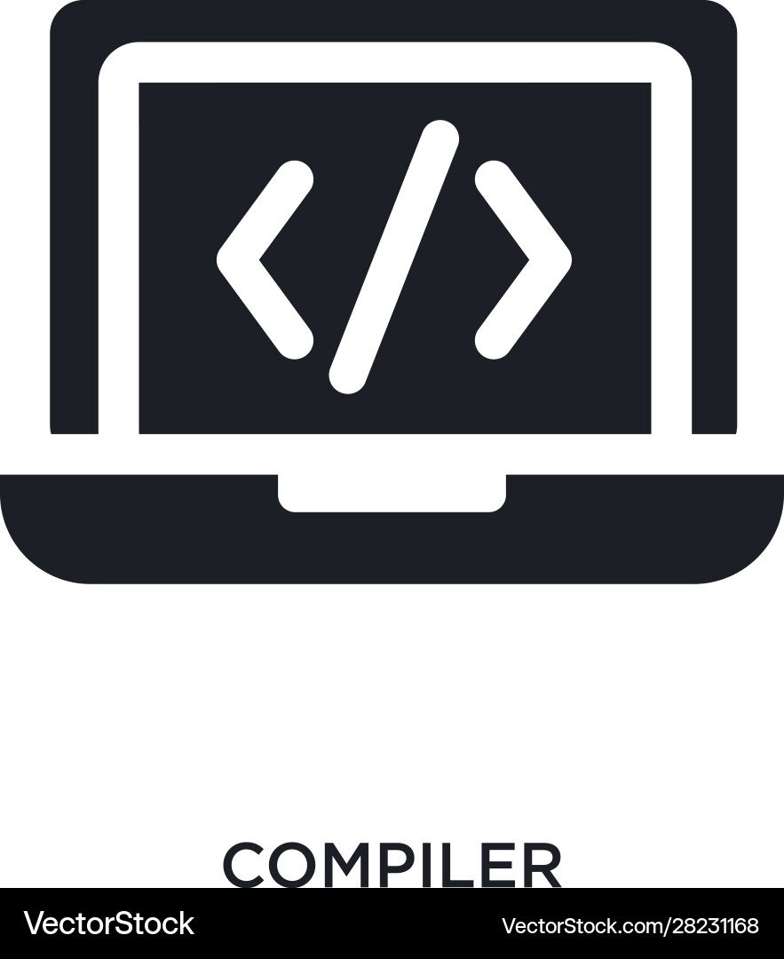 Compiler isolierte Icon einfaches Element aus Compiler isolierte Icon einfaches Element aus vektorbild