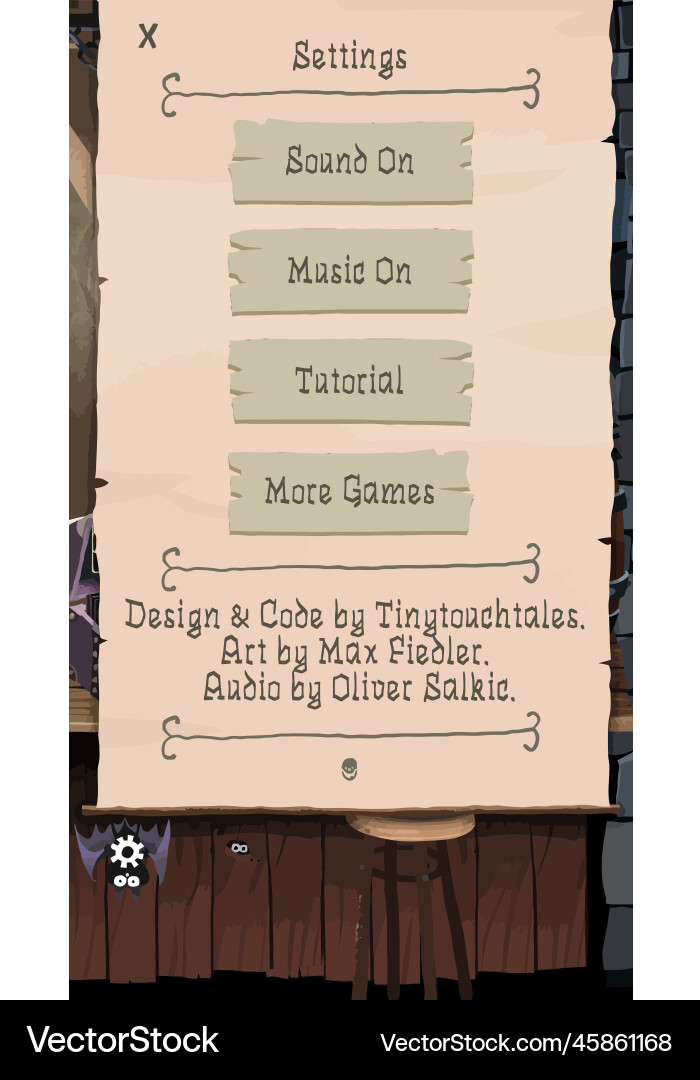 Complete set of level button game ui pop-up icon Vector Image