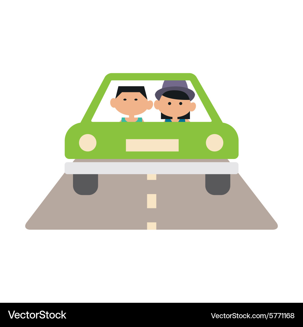 Flat with shadow icon and mobile application vector image