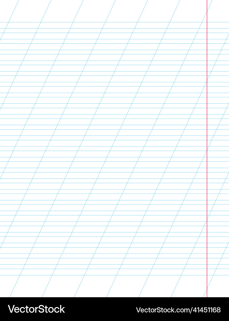 Graph paper printable lined grid with color Vector Image