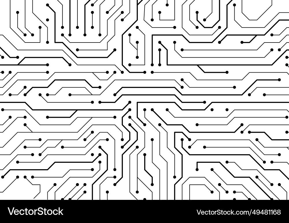 High-tech technology background texture circuit High-tech technology background texture circuit Vector Image