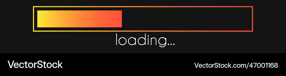 Load bar progress gradient download interface Load bar progress gradient download interface vector image