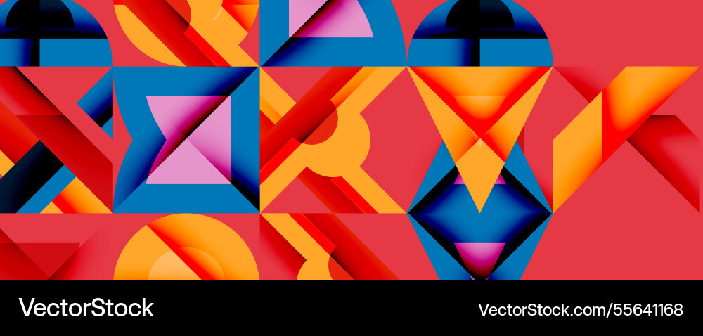 Minimal geometric abstract background circle Vector Image