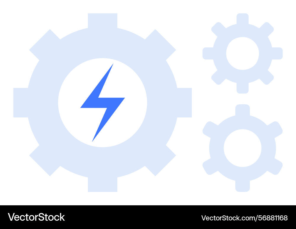 Power and efficiency concept with interconnected Power and efficiency concept with interconnected vector image