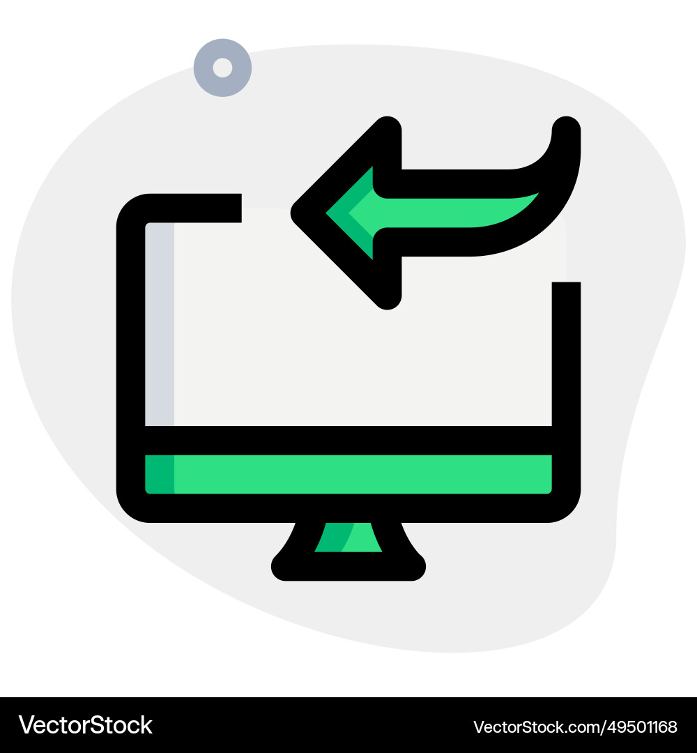 Replying to emails or messages using desktop vector image