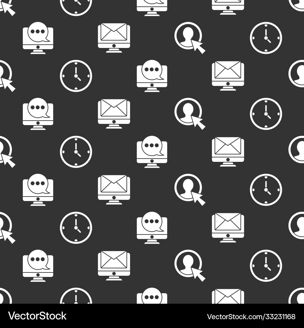 Set create account screen clock chat messages Set create account screen clock chat messages vector image