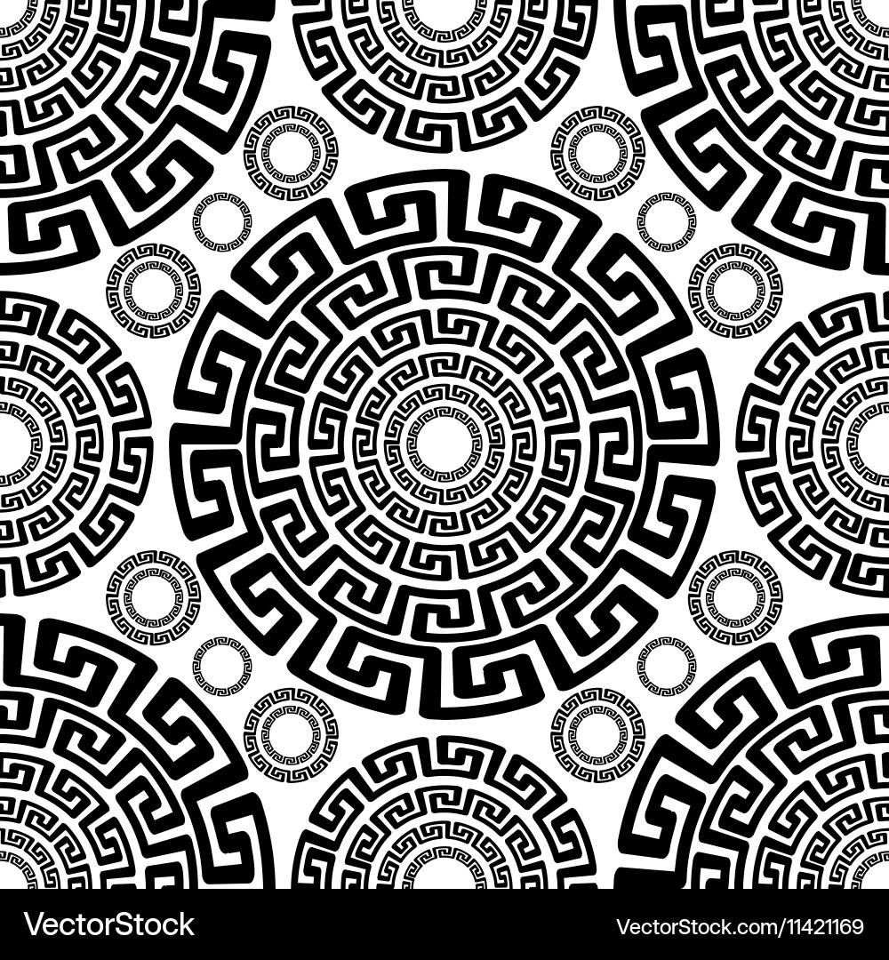 Abstract ancient seamless pattern vector image