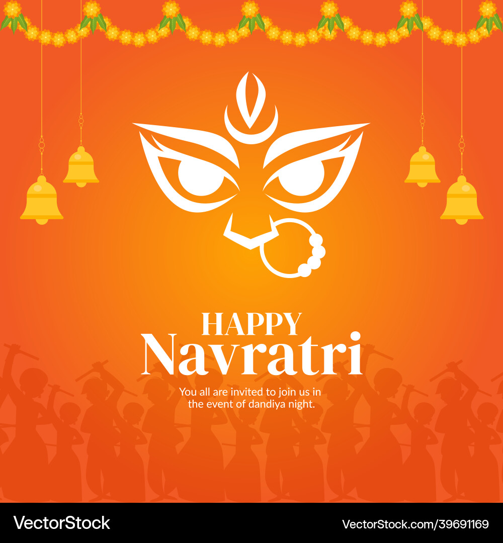 Banner-Design von glücklich navratri Banner-Design von glücklich navratri vektorbild