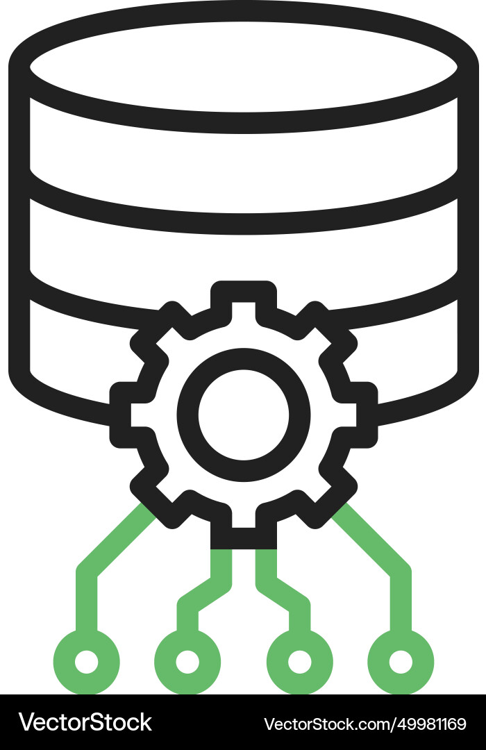 Database settings icon image vector image