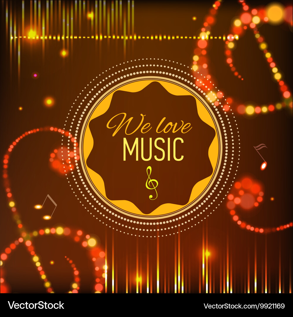 Musical background with key notes and equalizer Musical background with key notes and equalizer vector image