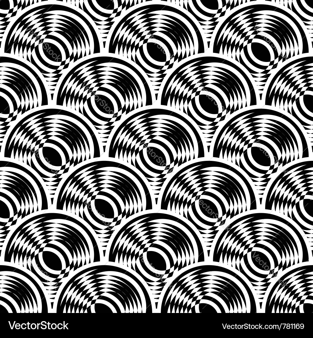 Seamless pattern with circle elements art vector image