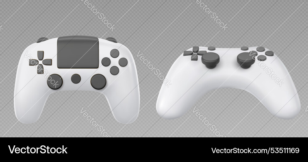 Video game controller set Video game controller set vector image