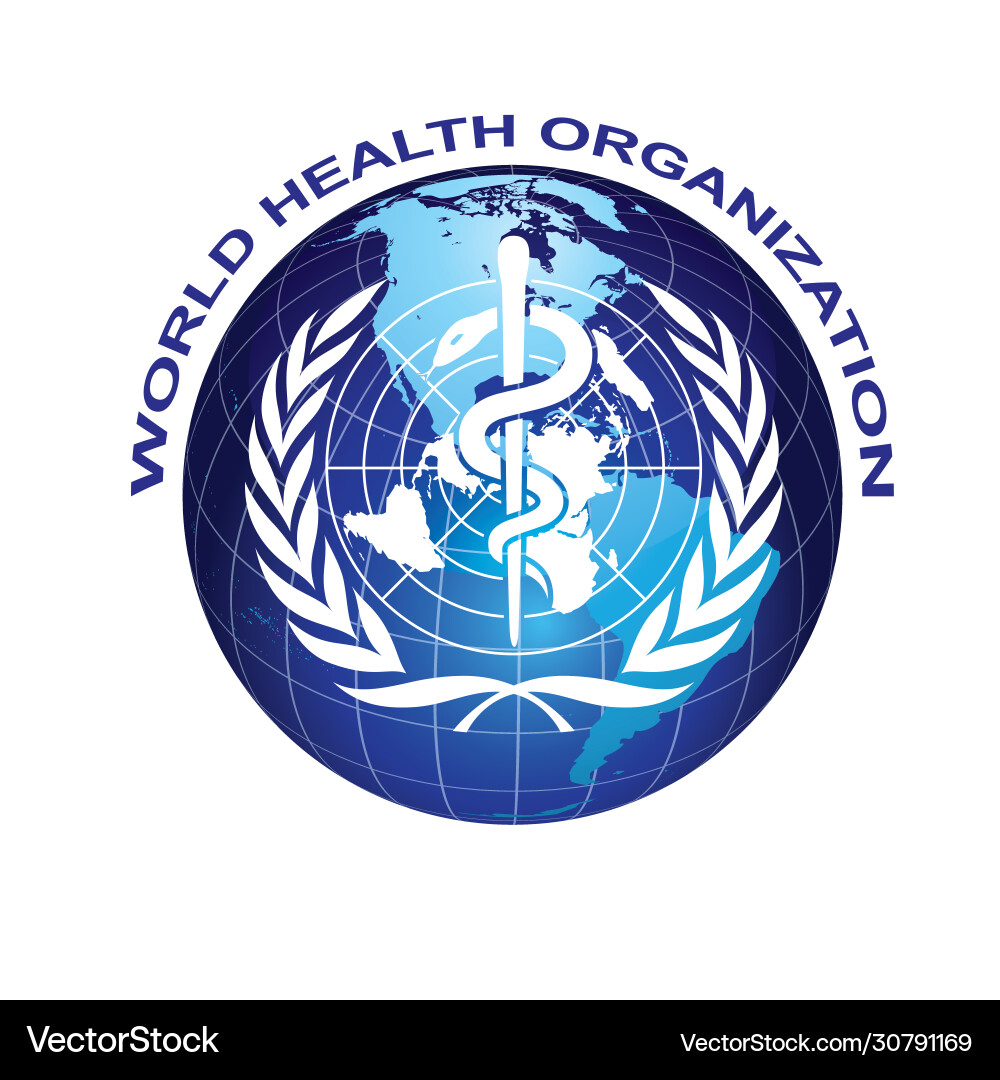 World Health Organization Emblem – Royalty-Free Vector | VectorStock, image size:1000x1080