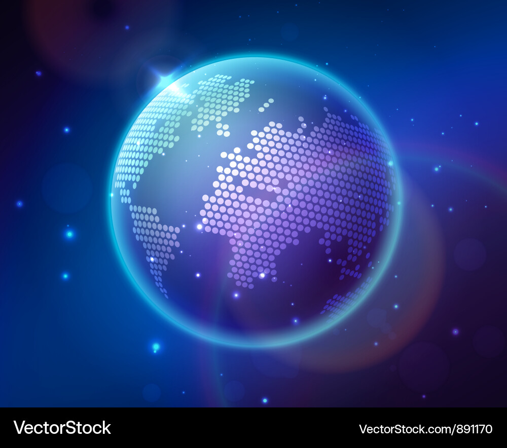 Abstract Globe Pattern Vector Image