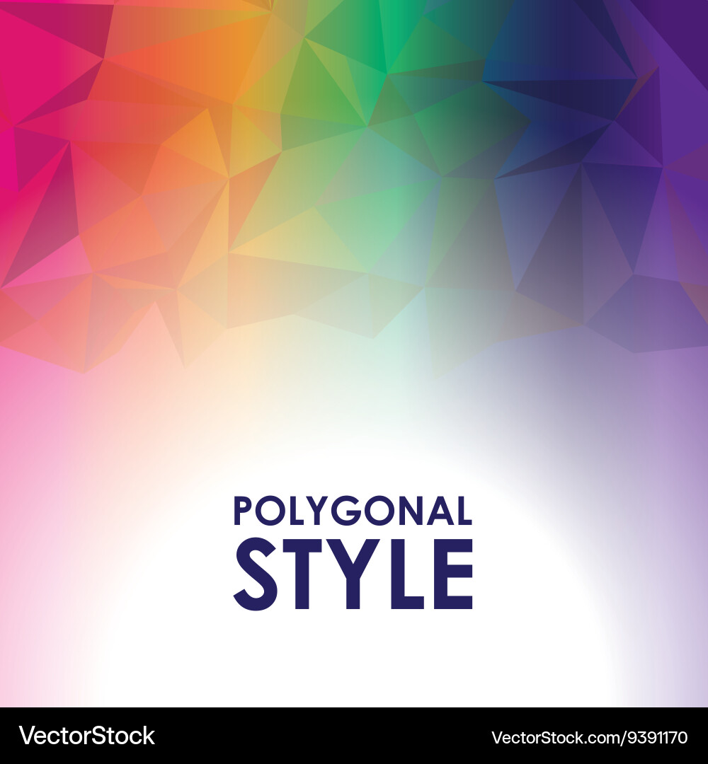 Background design polygon icon abstract Vector Image