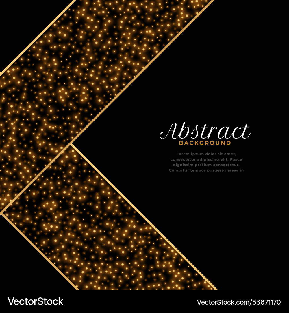 Beautiful shiny golden particle background add vector image
