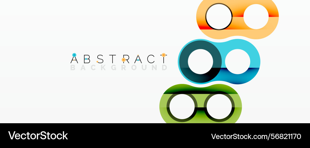 Bright circles overlap creating modern design Bright circles overlap creating modern design vector image