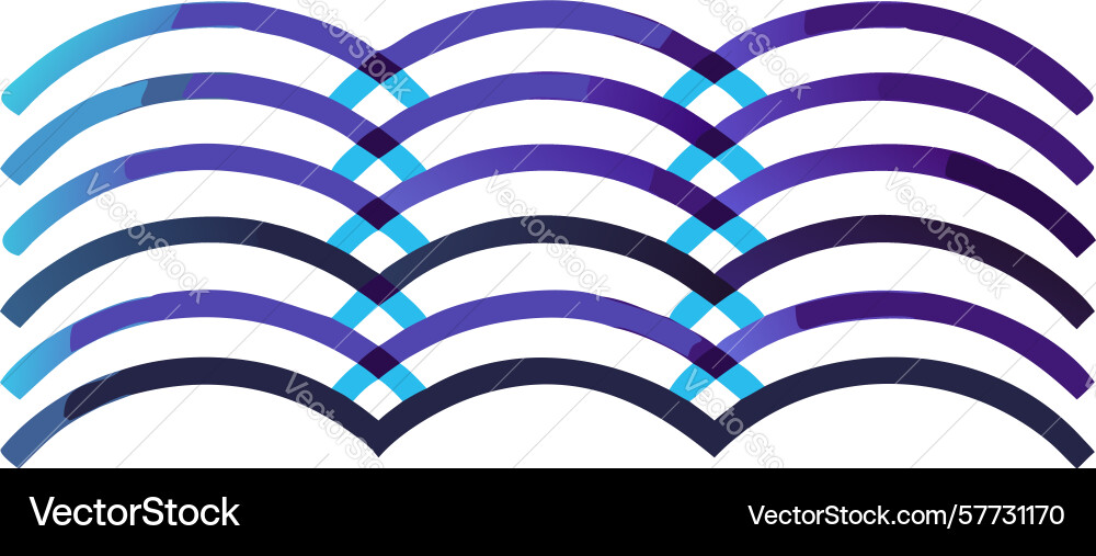 Colorful wavy lines pattern - dynamic gradient vector image