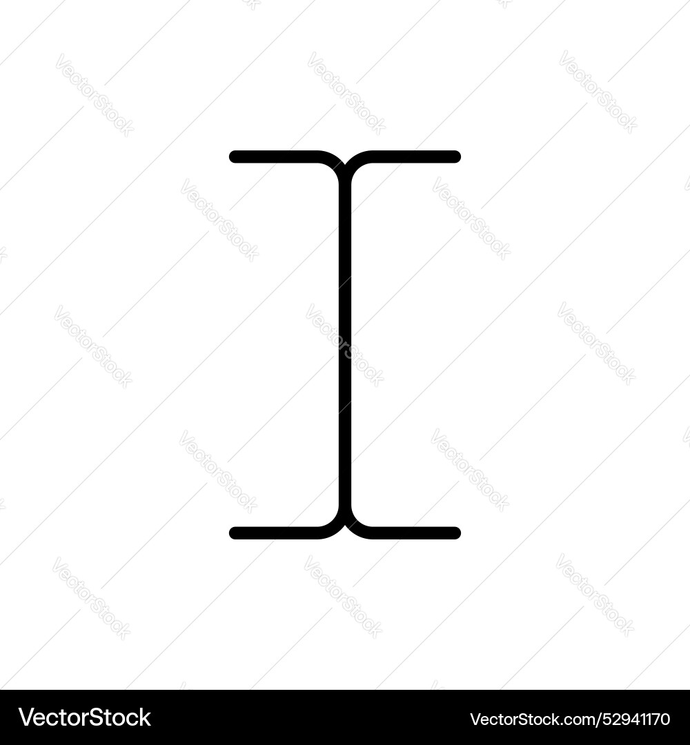 Cursor text icon set mouse type symbol Cursor text icon set mouse type symbol vector image