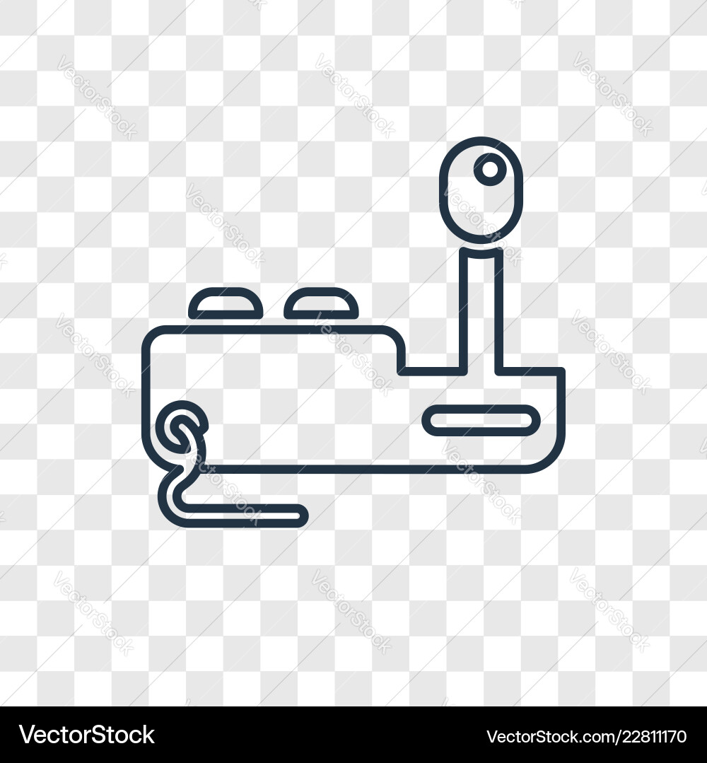 Joystick concept linear icon isolated Joystick concept linear icon isolated vector image