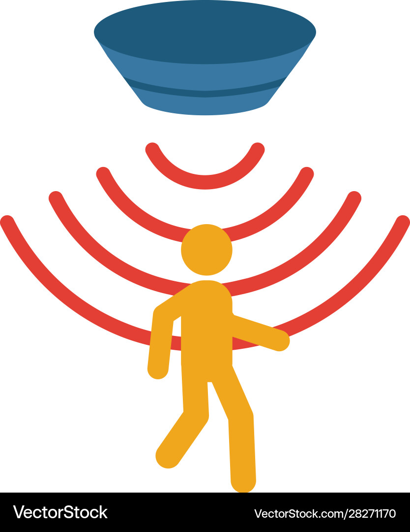 Motion sensor icon simple element from sensors vector image