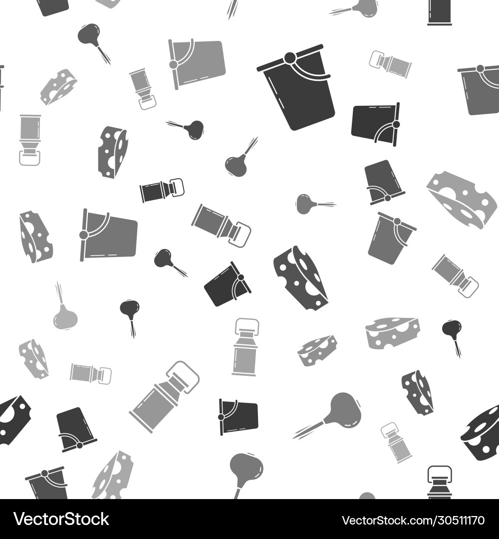 Set bucket onion cheese and can container Vector Image