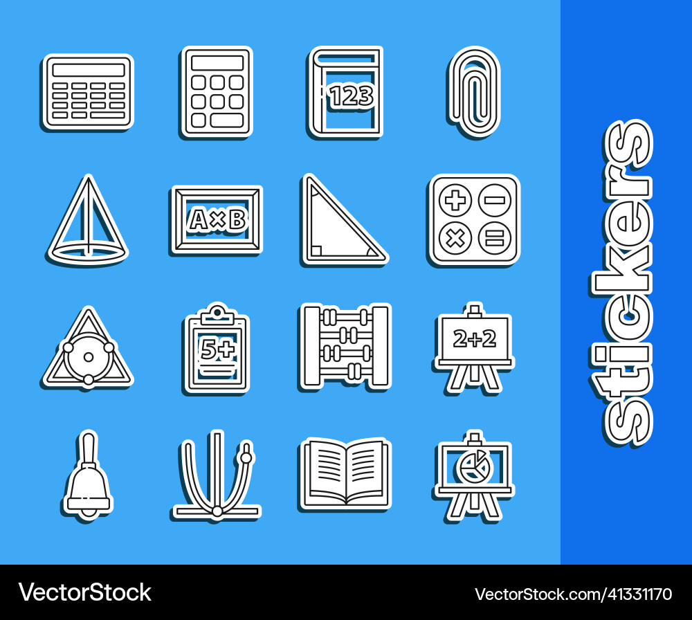 Set line xyz coordinate system calculator square Set line xyz coordinate system calculator square vector image
