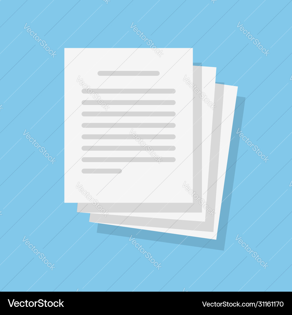 Text file or document paper icon Vector Image
