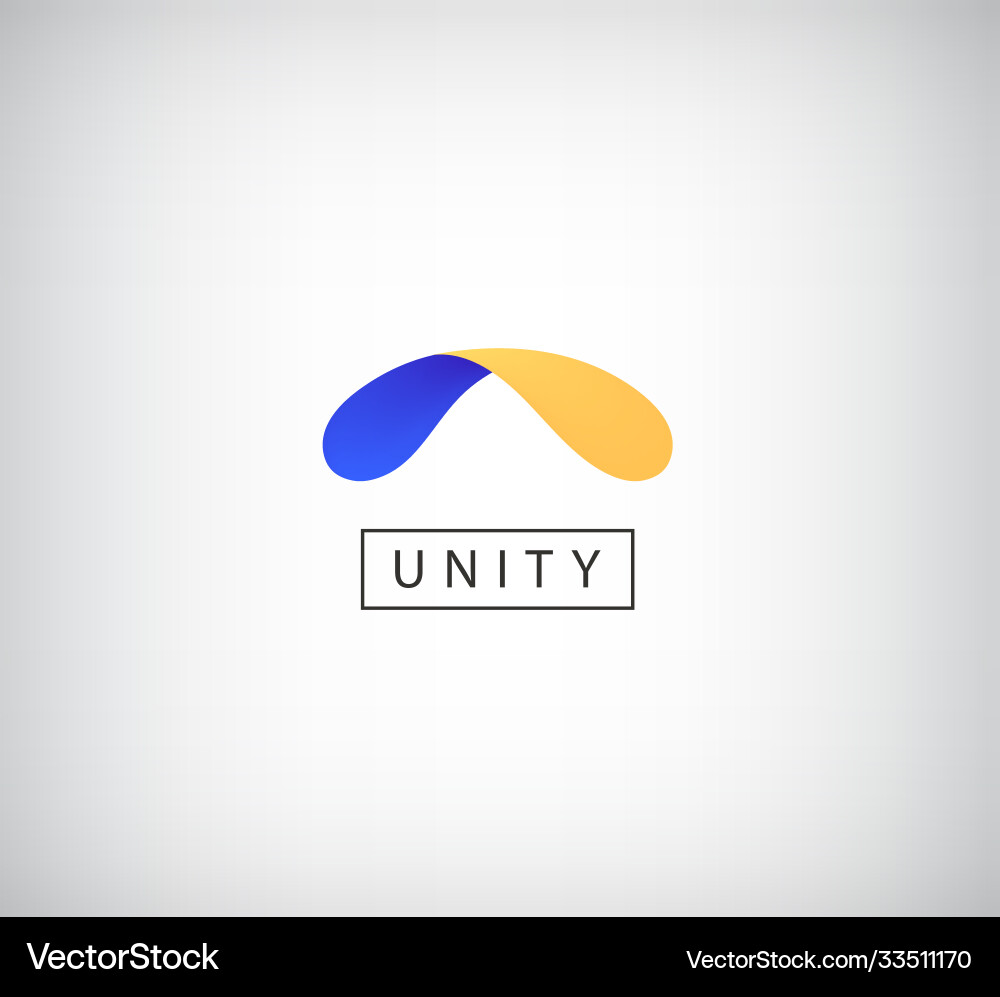 Unity Arc Logo - Dual Color vector image