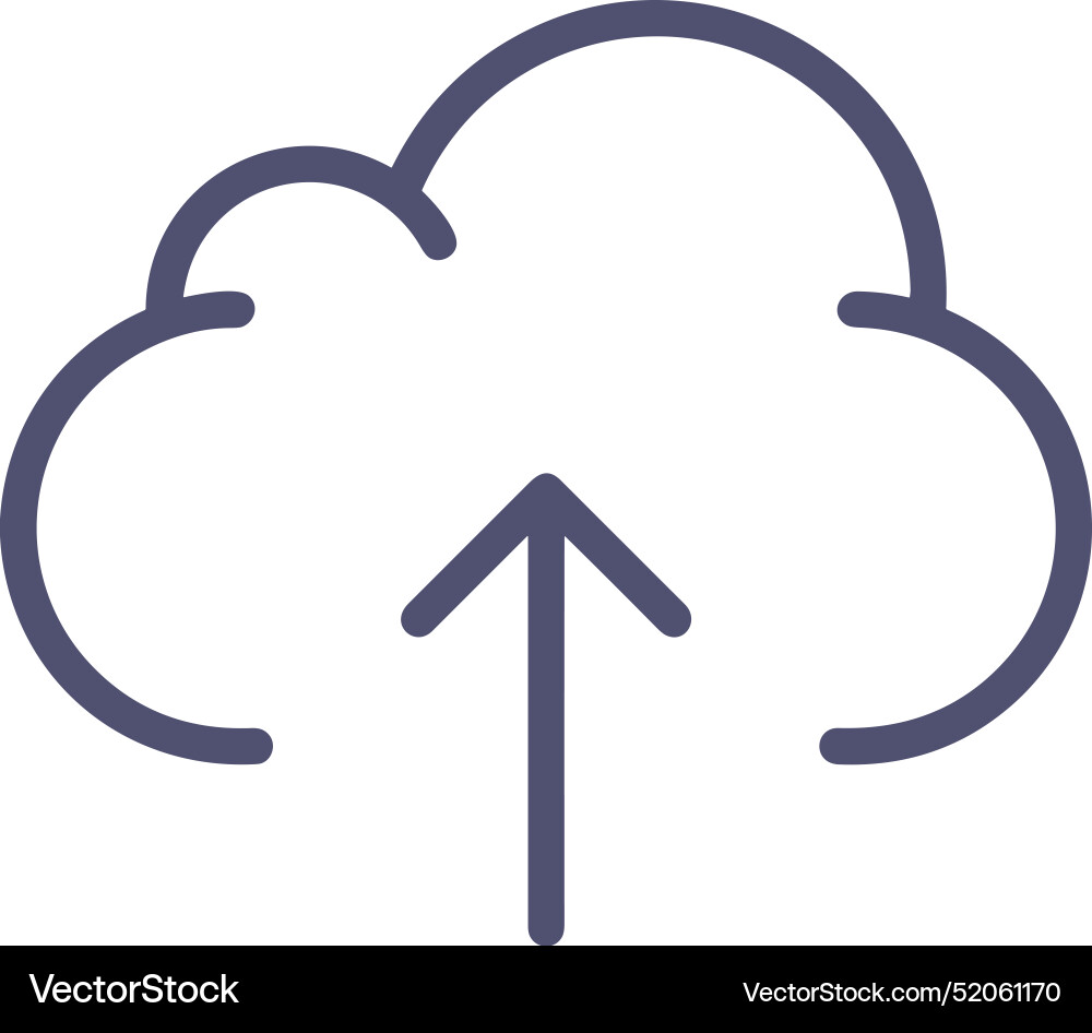 Upload outline icon symbol image Upload outline icon symbol image Vector Image