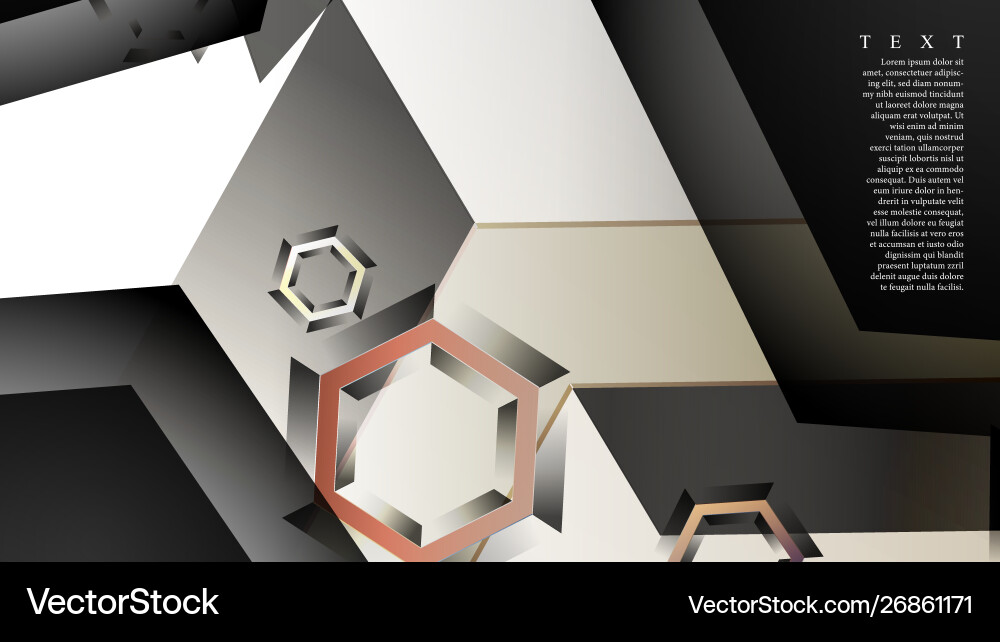 Abstract background with gradient hexagon shapes Abstract background with gradient hexagon shapes vector image