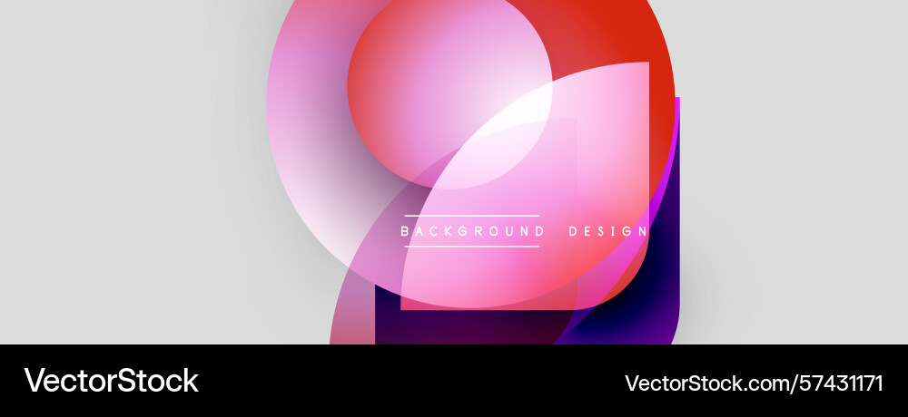 Abstract shapes overlap creating vibrant color Abstract shapes overlap creating vibrant color vector image
