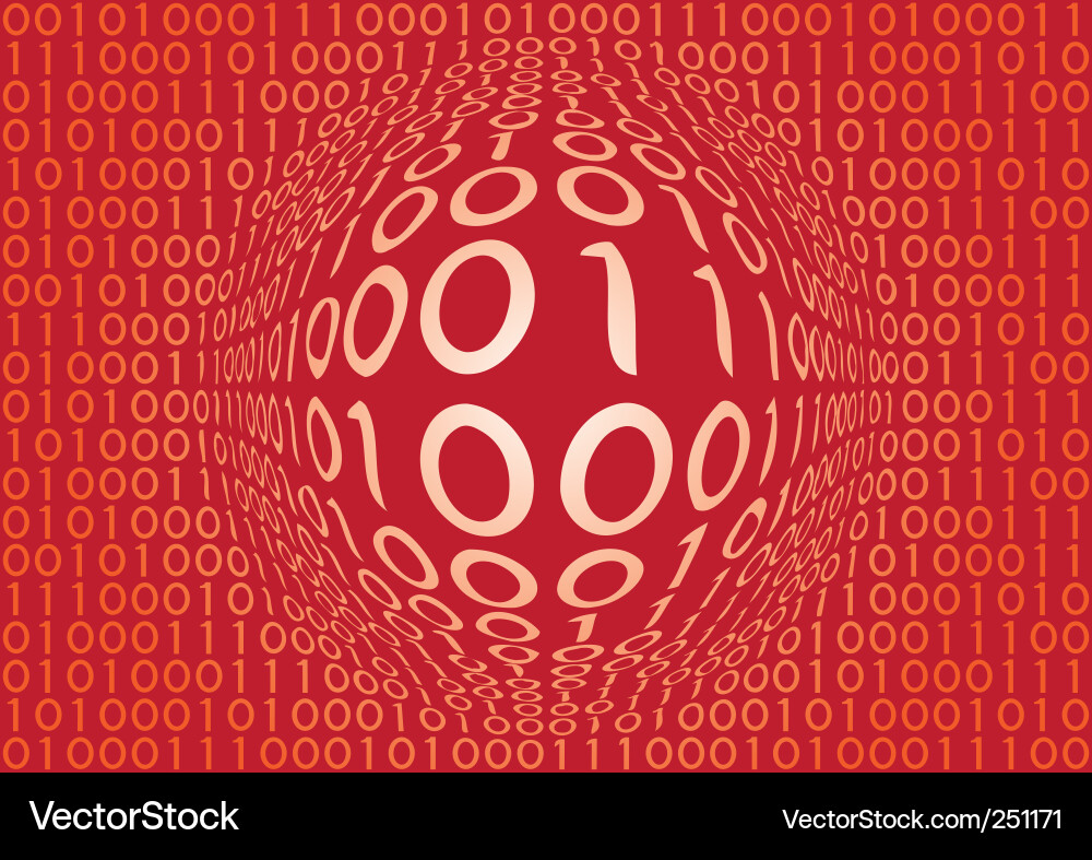 Binary Code Pattern Vector Image