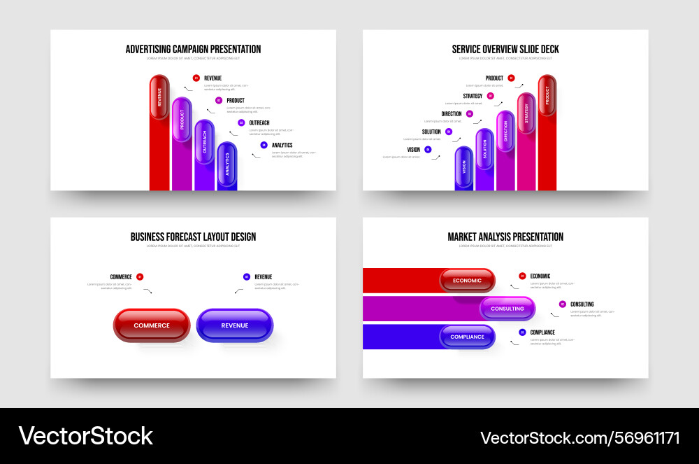 Creative introduction four five two three element Creative introduction four five two three element Vector Image