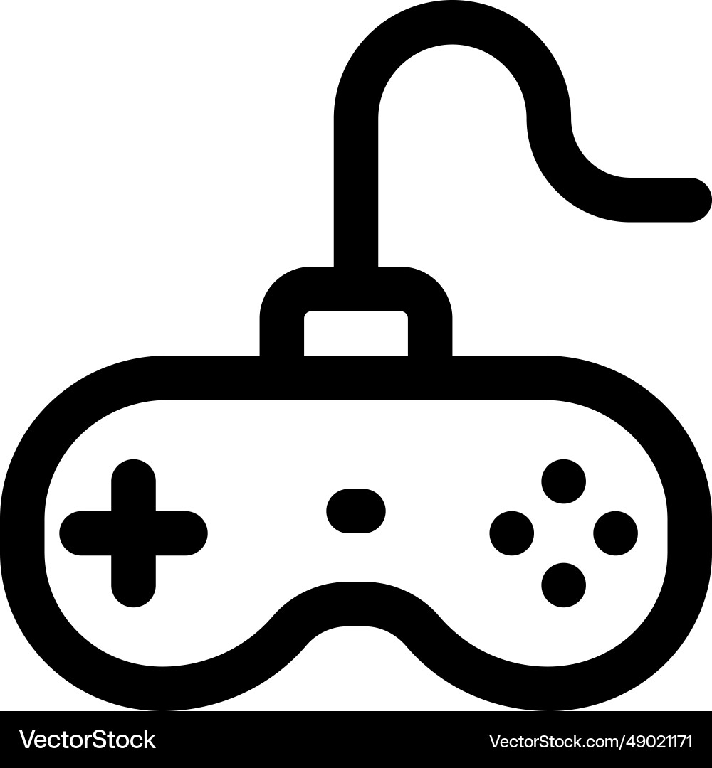 Gamepad an input device for video game consoles vector image