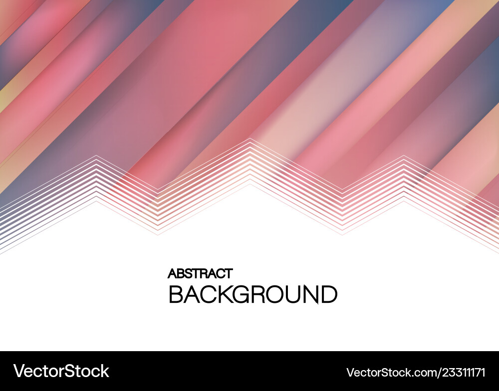 Horizontal abstract stripe geometric background Vector Image