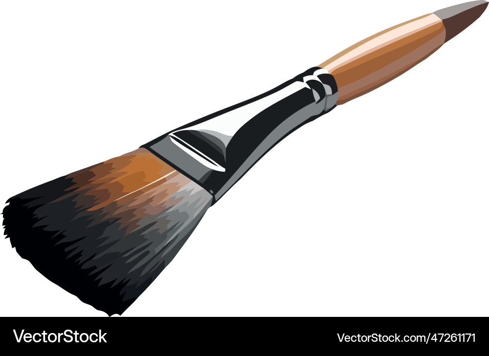 Metallic Paintbrush für Künstler Kreativität Metallic Paintbrush für Künstler Kreativität vektorbild