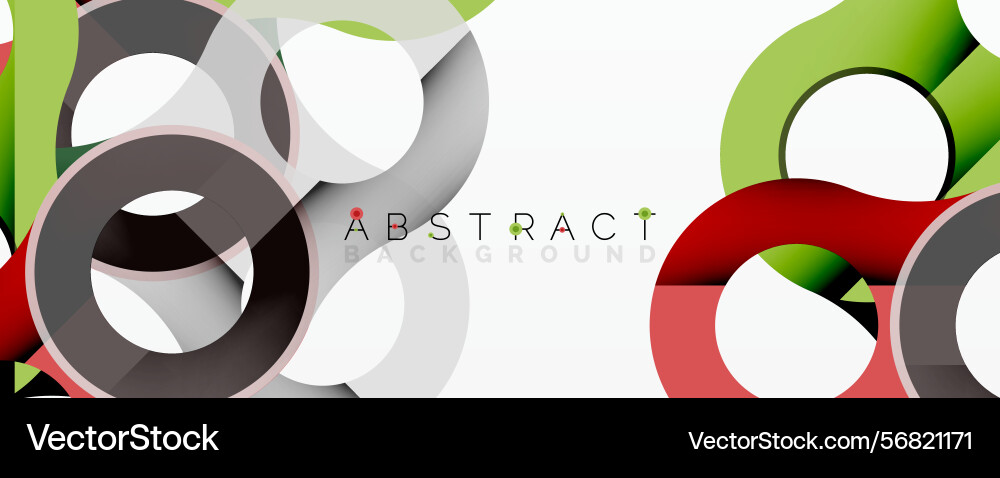 Modern design features overlapping circles gray Modern design features overlapping circles gray vector image