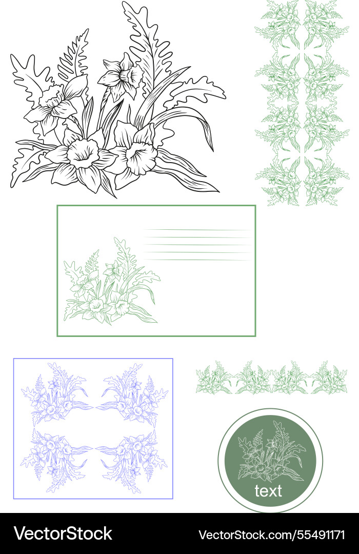 Spring botanical background Vector Image
