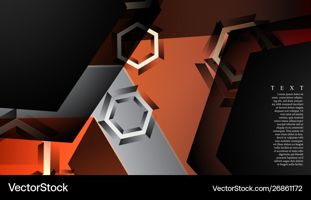 Abstract background with gradient hexagon shapes Abstract background with gradient hexagon shapes vector image