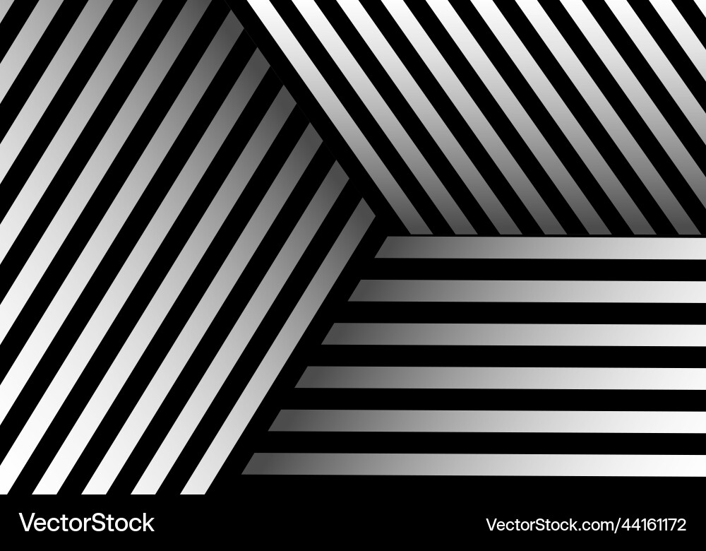 Abstract black lines striped pattern overlapping Abstract black lines striped pattern overlapping vector image