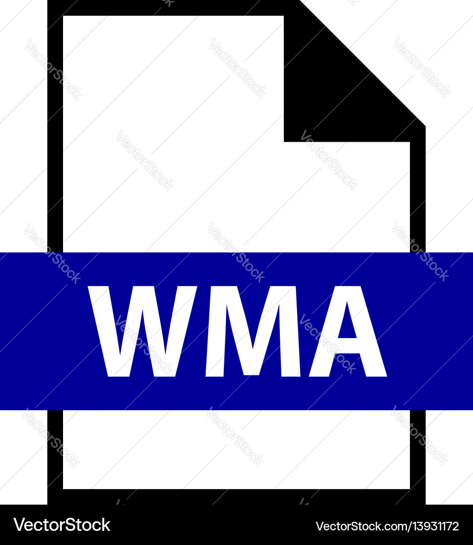 File name extension wma type vector image