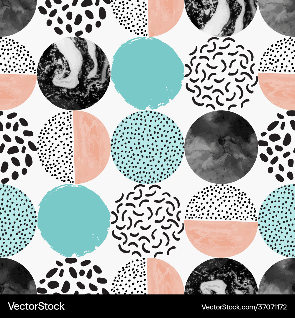 Geometric Circle Pattern vector image